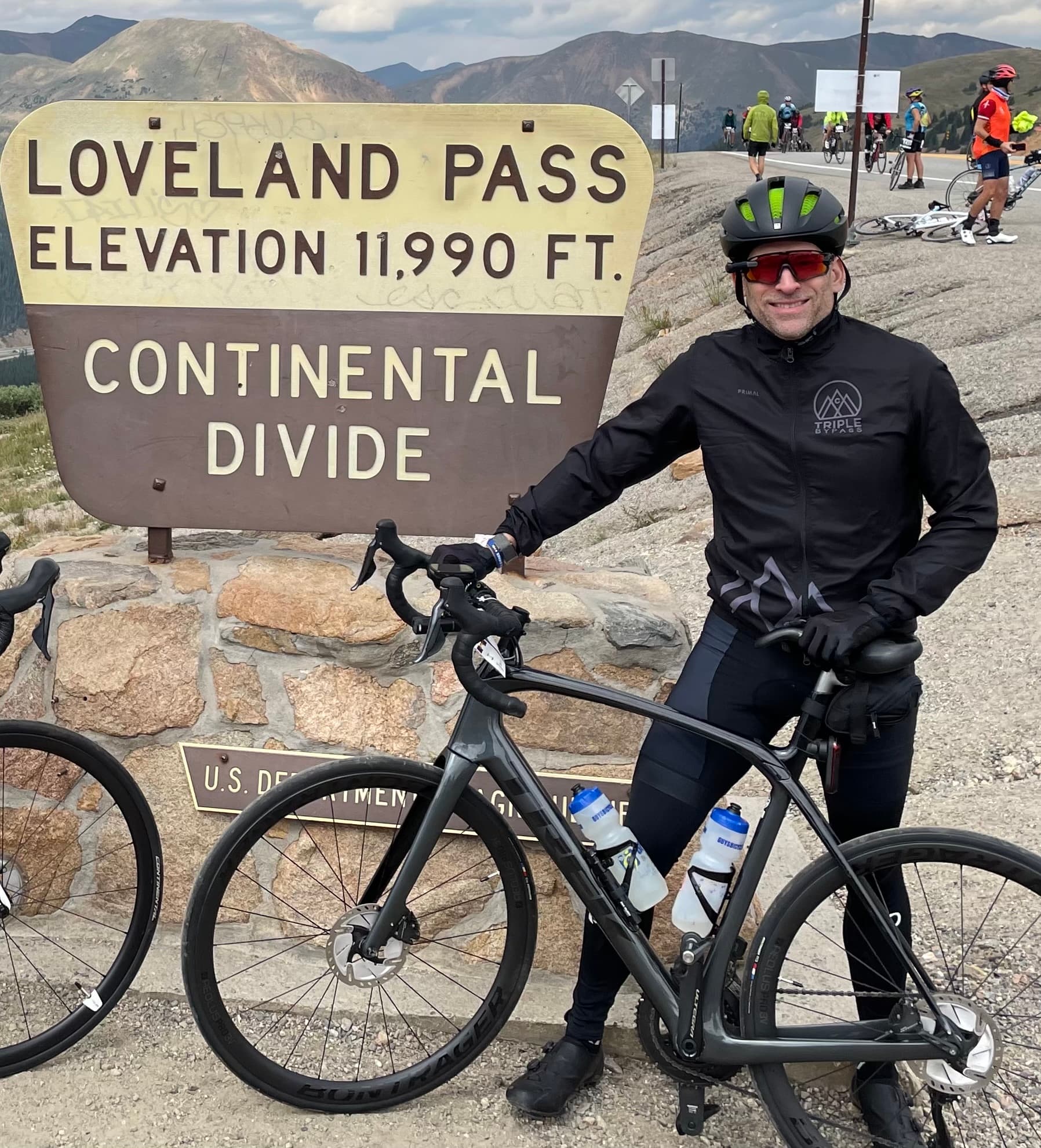 Chris Zant on Loveland Pass, Colorado Triple Bypass
